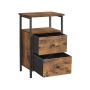 Nightstand with 2 drawers LET521B01
