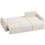 L formos sofa-lova, kairinis arba dešininis, su apverčiamu šezlongu ir daiktadėže, 250 × 140 × 86 cm