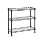 Metal kitchen shelf 40x15x39.5cm., black
