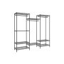 Open wardrobe 40x175x180cm., black