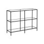 3-tier console table, black
