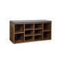 Shoe bench, vintage brown