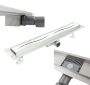 Linear shower channel STREIFEN, with siphon