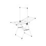 Clothes dryer 66x159x198cm., white/black