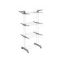 Clothes dryer 64x126x172cm., silver/gray