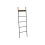 Industrial style towel rack with hooks