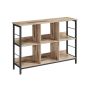 Shelf 33x120x80cm., light brown/black