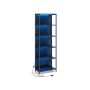Shelf with lighting 30.3x60x178.6cm., black