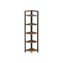 Freestanding corner shelf with 5 shelves