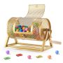 Lottery drum spinner VEVOR TY-0711-5.1, up to 2500 tickets, Gold, 34 × 23 × 17.7 cm