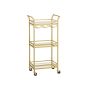 Kitchen shelf 30x46.8x92cm., gold color
