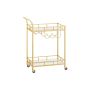 Kitchen shelf 38x66x90cm., gold color