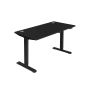 Electric, height-adjustable desk, black