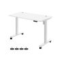 Height-adjustable electric desk with memory function 70 x 140 cm, white
