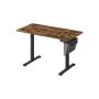 Electric height-adjustable desk 60x120x120cm., black/brown