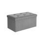 Soft seat with folding lid, 80l capacity, light grey