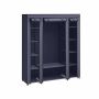 Fabric wardrobe 175 x 150 cm, dark blue