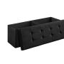 Pouf 110 x 38 x 38 cm, black