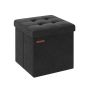 Pouf with storage compartment 38x38x38cm., black