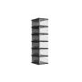 Sliding shoe cabinet 35.5x25.5x105cm., black