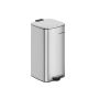 Trash can 34x28.5x54.4cm., silver color