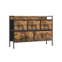 Chest of drawers 29x98.2x70cm., brown/black