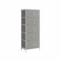 Chest of drawers 29.8x45x112.3cm., gray/white