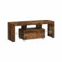 TV stand with drawer LTV012X01, vintage brown color
