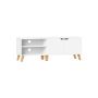 TV stand with doors, 40 x 140 x 50 cm, white