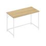 Desk 60x120x76cm., light brown/white