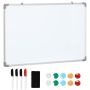 Magnetic board, 4 markers, 10 magnets, White, 90 × 1.8 × 60 cm