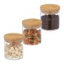 Maisto laikymo indeliai Relaxdays 10039478.0, 3 vnt., 500 ml, Ø 10 × 10,5 cm