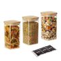 Maisto laikymo indeliai Relaxdays 10053208.0, 3 vnt., 1500 ml, 21 × 10 × 10 cm