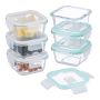 Maisto saugojimo indai Relaxdays 10050118_8079, 6 × 520 ml, 14,5 × 7 × 14,5 cm