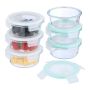 Maisto saugojimo indai Relaxdays 10050118_8080, 6 × 400 ml, 13,5 × 6 × 13,5 cm