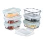 Maisto saugojimo indai Relaxdays, 6 × 370 ml, 15,5 × 6 × 11 cm