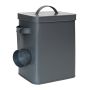 Maisto saugojimo indas Relaxdays, 1 vnt, 24,5 × 27,5 × 16 cm