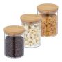 Maisto saugojimo indeliai Relaxdays 10039489.0, 3 vnt., po 650 ml, Ø 10 × 13 cm