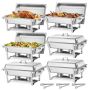Maisto šildymo indų rinkinys VEVOR HZ-433, 6 vnt, 615 × 345 × 325 mm