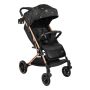 Highchair, Foldable, Black and Gold, 43 × 51 × 20 cm