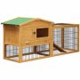 Small animal cage PawHut 150x52x68cm., brown/green