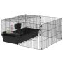 Small animal cage, with removable running area, 112.5 × 99 × 54 cm