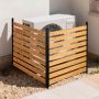 Деревянный забор для уединения VEVOR DUSGD2521, 2 панели, 121,9 × 124,4 × 121,9 см