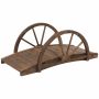 Wooden garden bridge, 100 × 50 × 37 cm