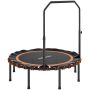 Mini fitness trampoline, 5-position handrail