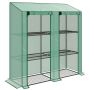Mini greenhouse, 3 tiers, 6 shelves, 143 × 46 × 141/151 cm