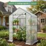 Mini greenhouse, with shelves, 143 × 195 × 73 cm
