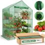 Mini greenhouse, with shelves, 143 × 195 × 73 cm