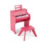 Mini skaitmeninis pianinas, 25 klavišai, su taburete, Rožinis, 38 × 24 × 47 cm