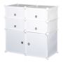 Modular shoe cabinet Homcom 75x37x73cm., white